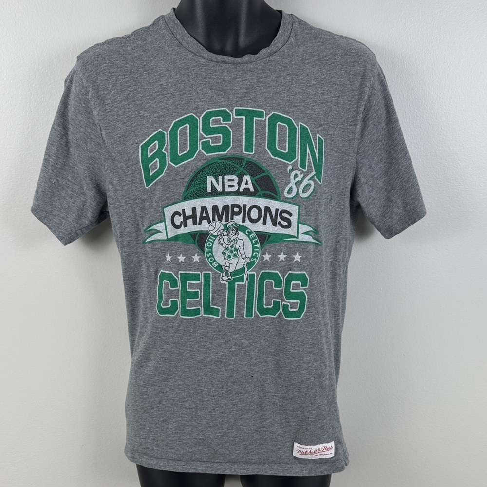 Mitchell & Ness Boston Celtics Champions Gray Tee - L